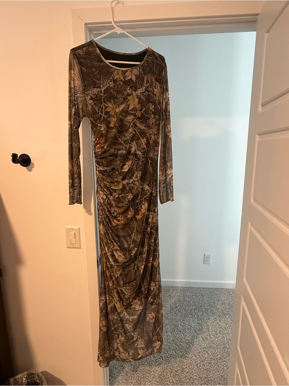 SHEIN camo maxi dress